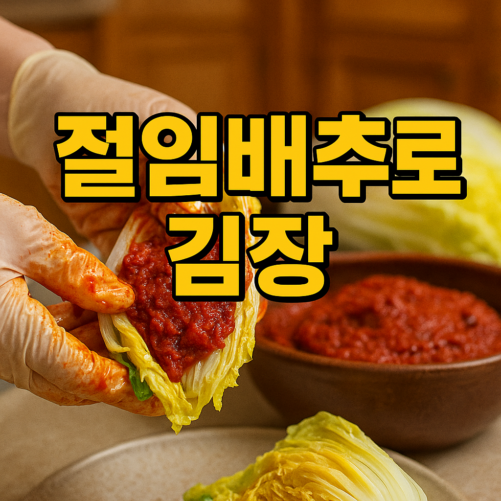 절임배추 20kg로 김장김치 담그는 법 이미