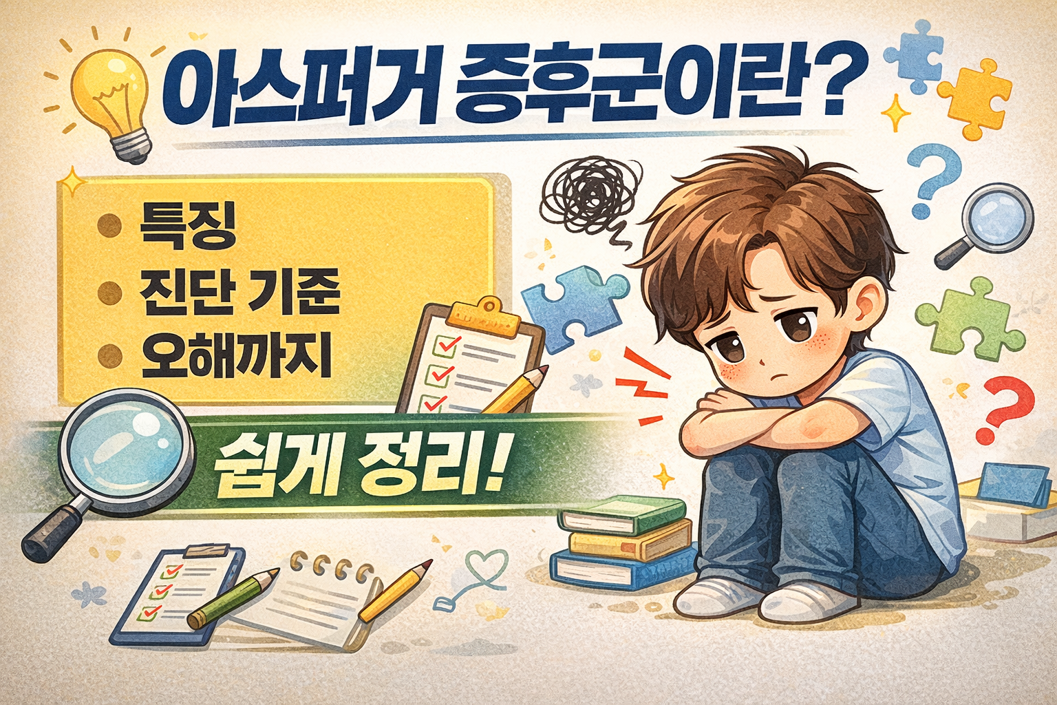 아스퍼거 증후군이란? 특징&middot;진단 기준&middot;오해까지 쉽게 정리