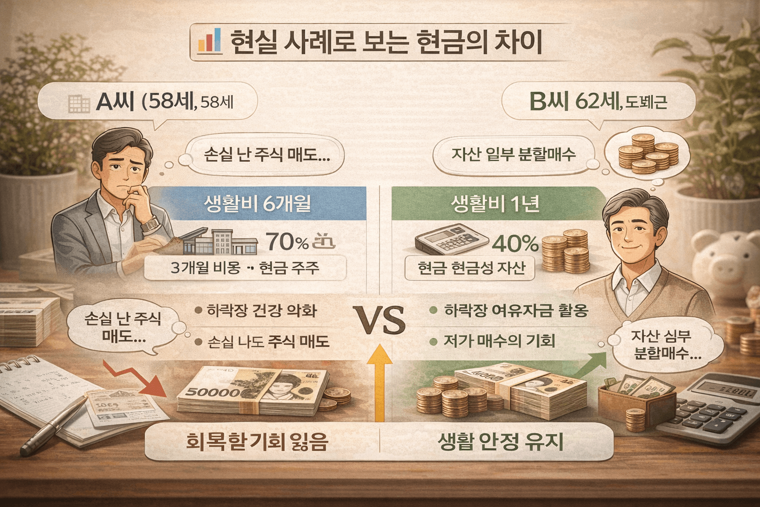 현실 사례로 보는 현금의 차이