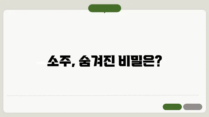 소주 성분