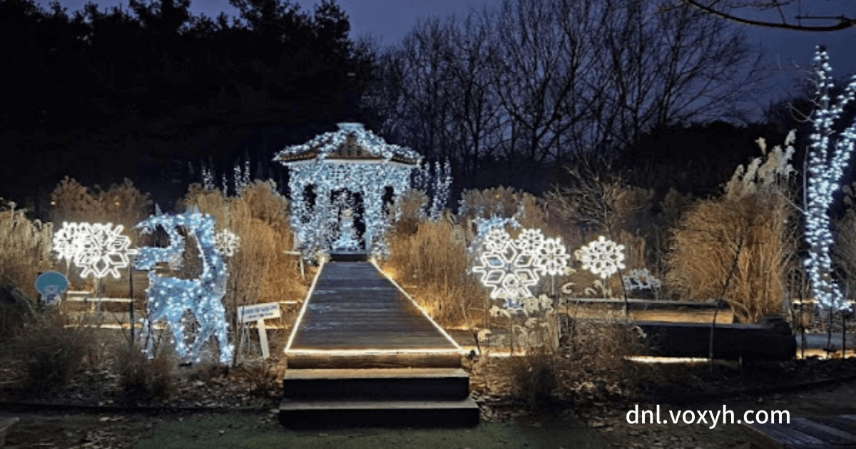 서울숲 야간 조형물