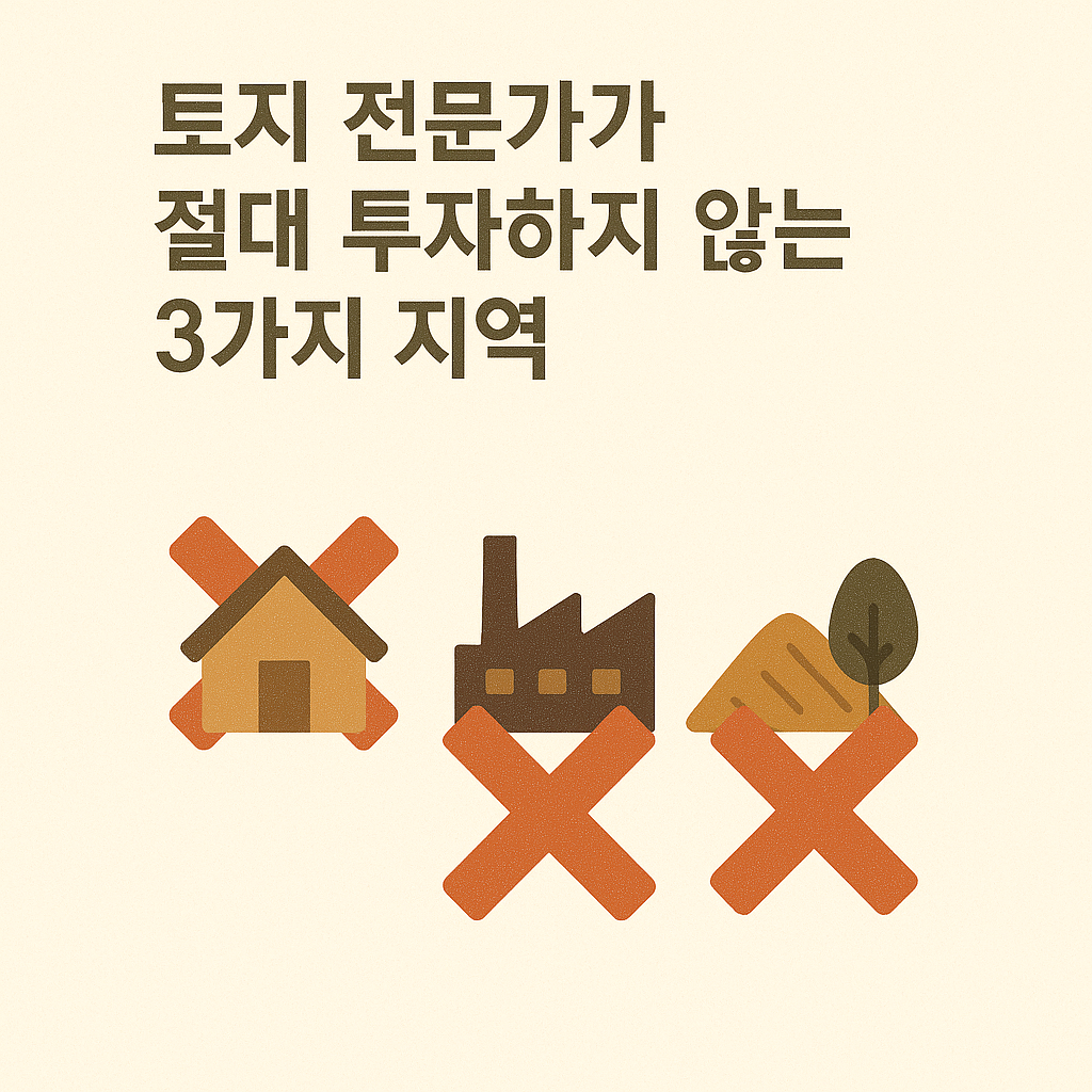 절대 투자하지 않는 3가지 지역
