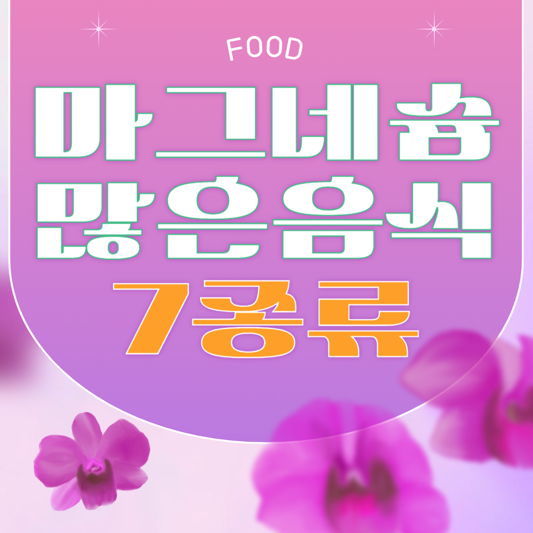 마그네슘 많은 음식