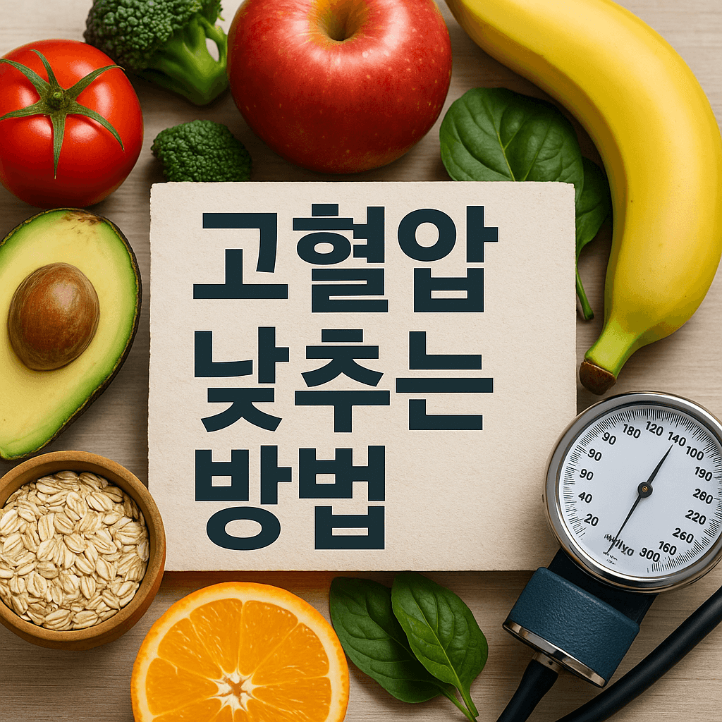 고혈압 낮추는 5가지 방법
