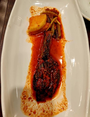 갈비도락갓김치