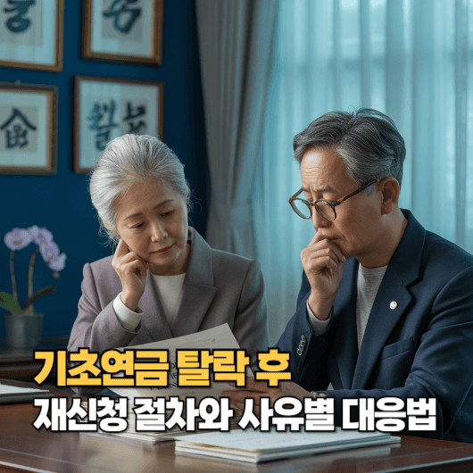 기초연금 탈락 후 구제 가능할까? 재신청 절차와 사유별 대응법