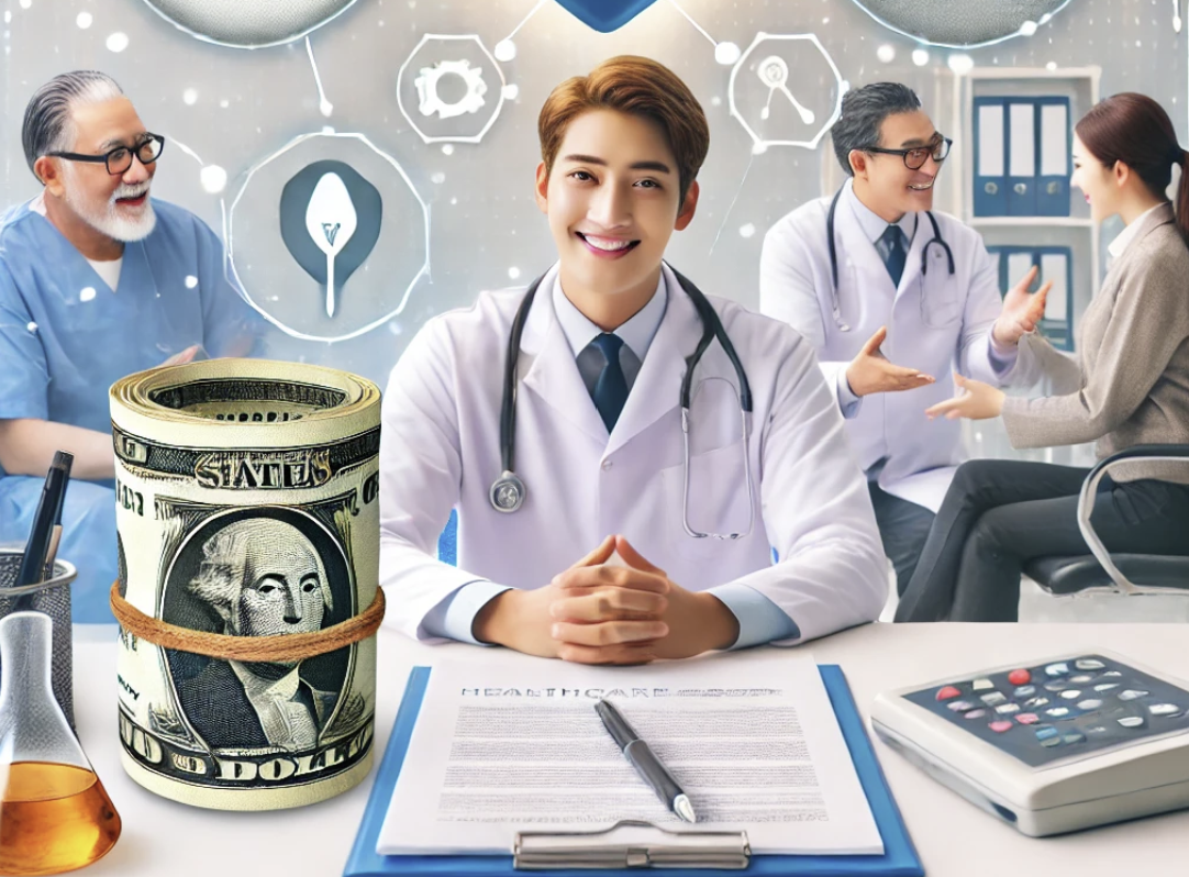 의료비 지원 상담을 받는 모습