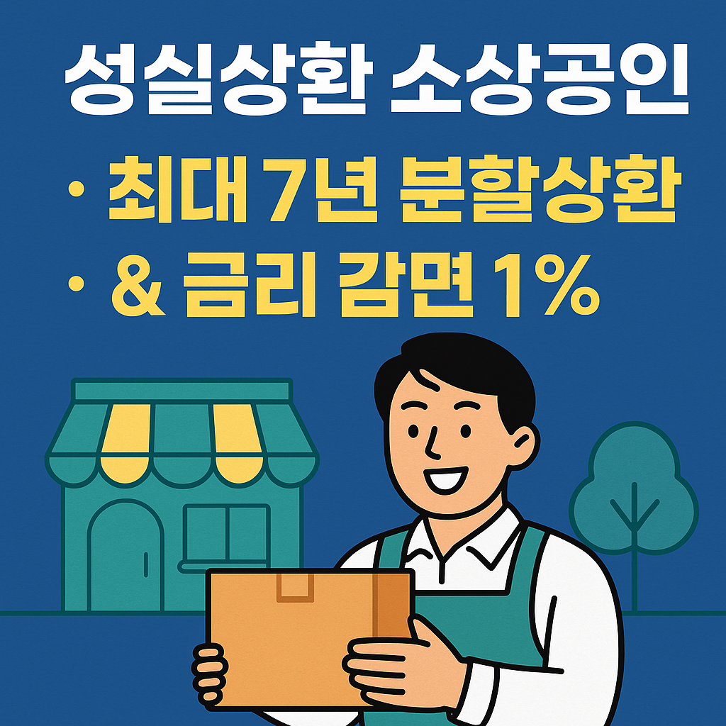 성실상환 소상공인 인센티브