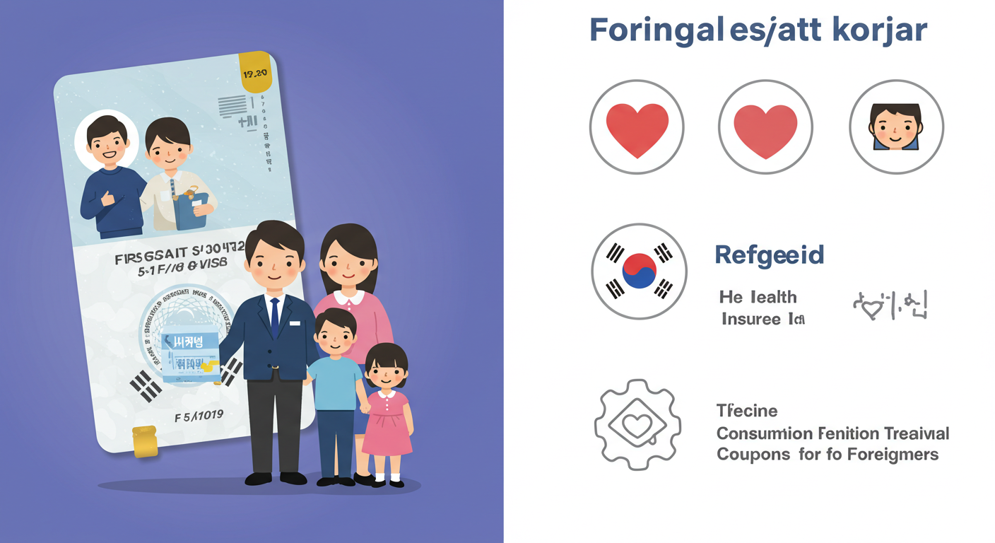 외국인 소비쿠폰 지급 요건을 시각적으로 정리한 일러스트
