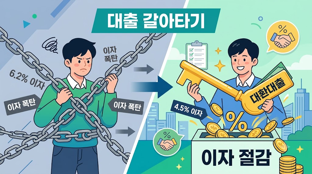 금리인하 요구권 거절 후 대환대출 이자 절감 팁 썸네일