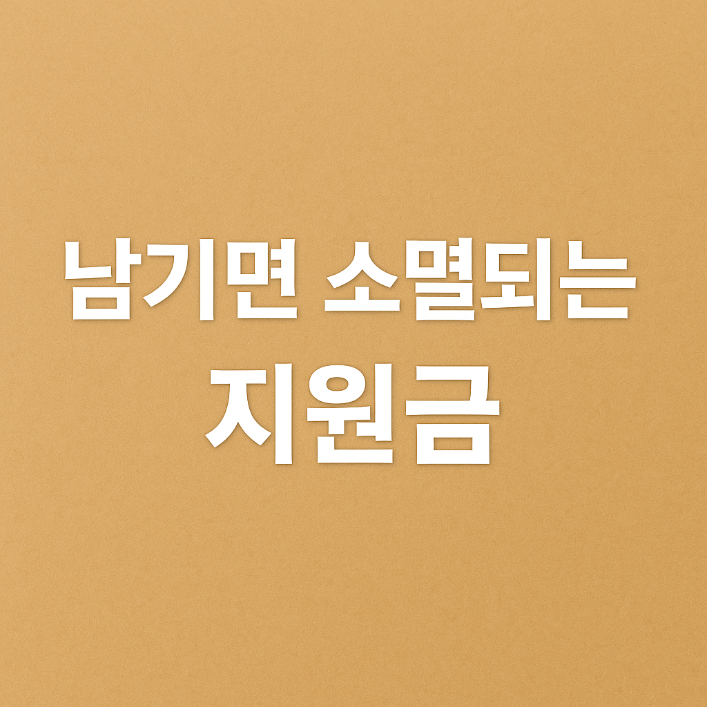 에너지 바우처 사용기간, 남기면 소멸됩니다