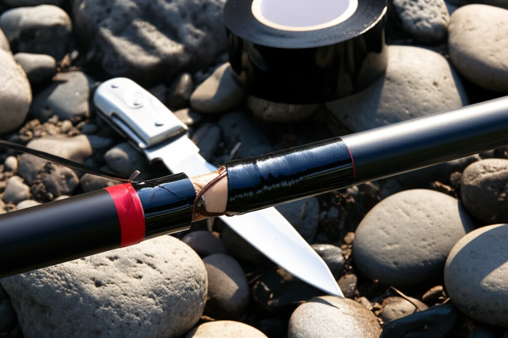 낚시대 응급 처치 및 관리법: 부러진