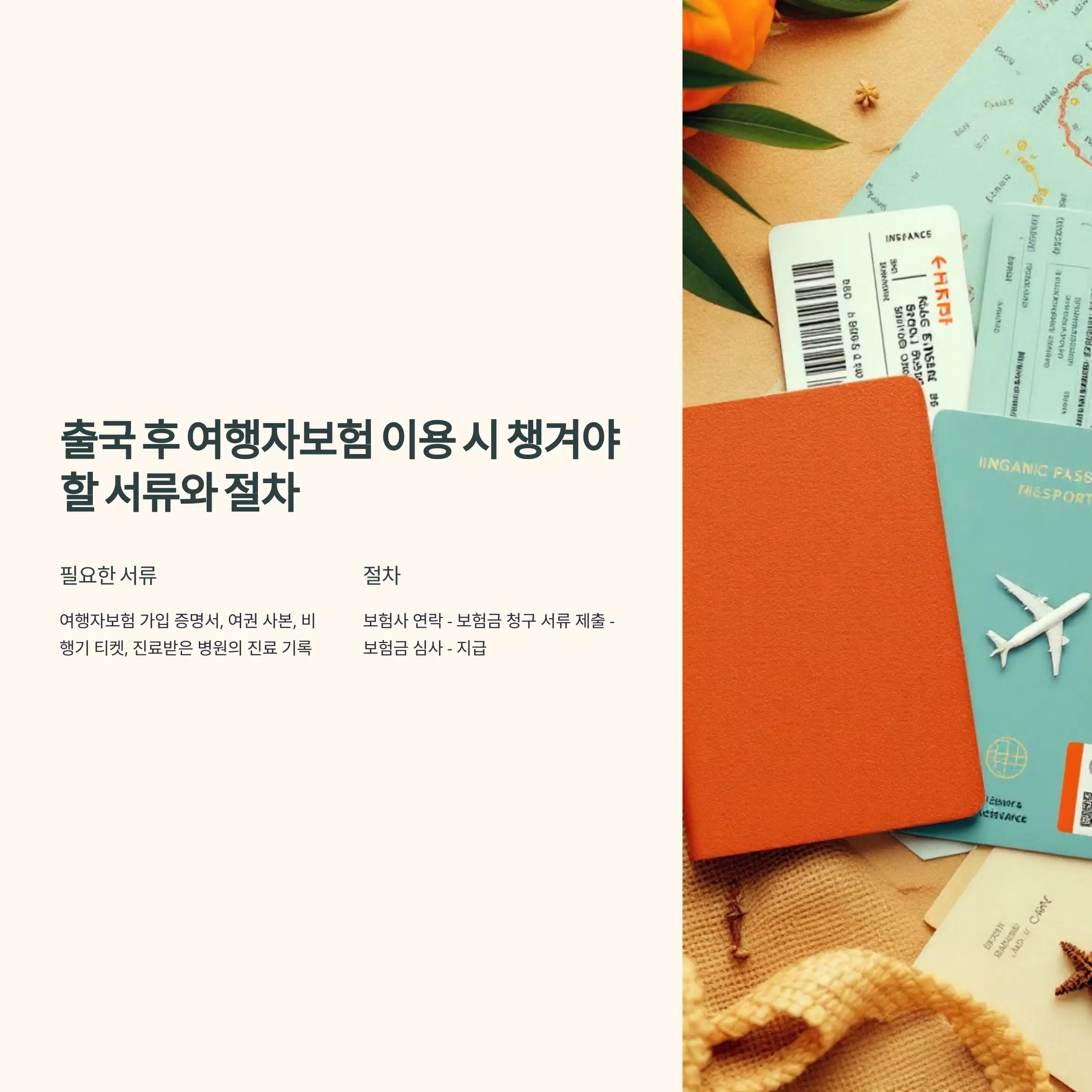 출국 후 여행자보험 이용 시 챙겨야 할 서류와 절차 현대해상 여행자보험