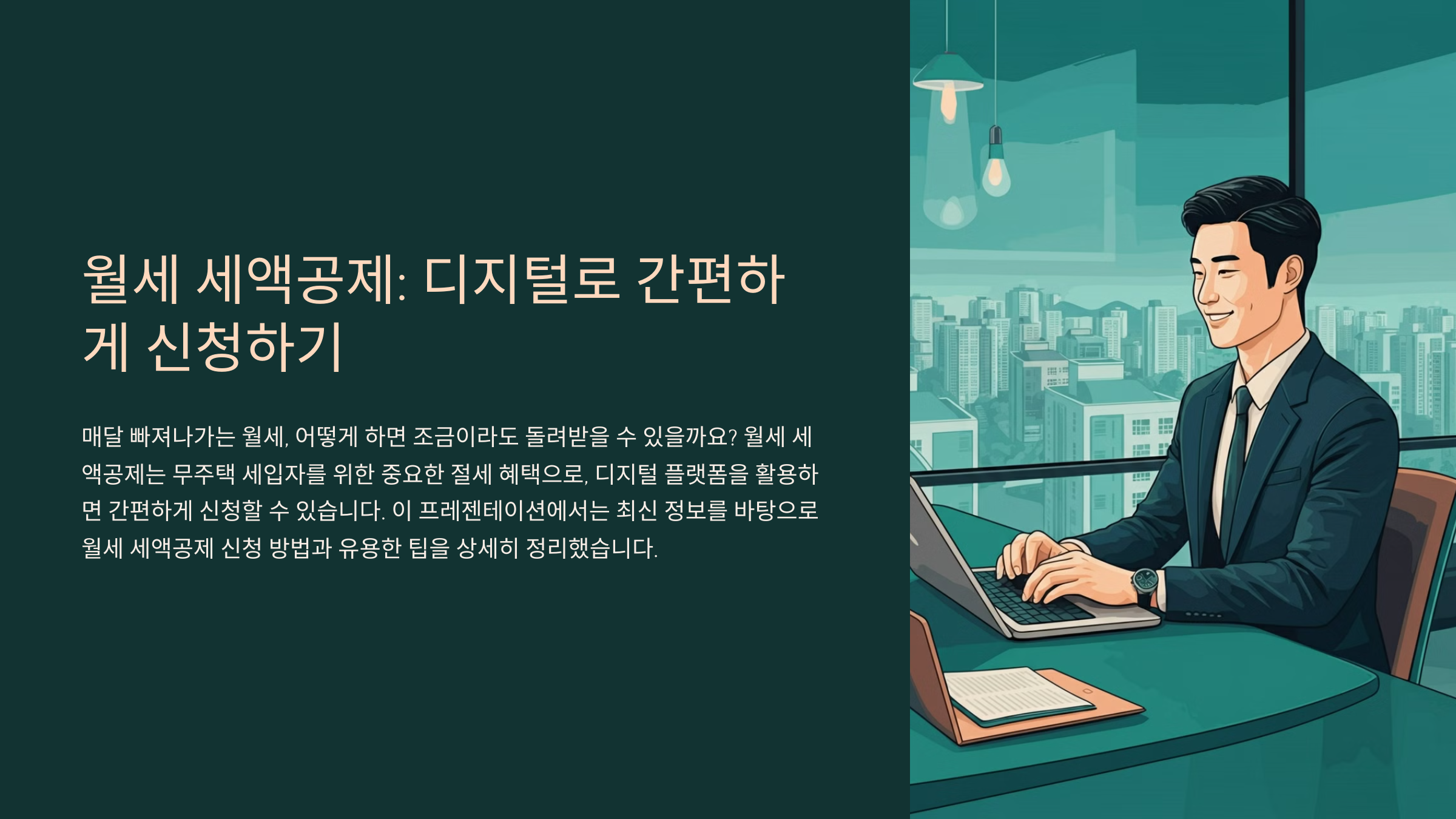 디지털로 간편하게 월세 세액공제 신청하기 – 알아두면 유용한 팁