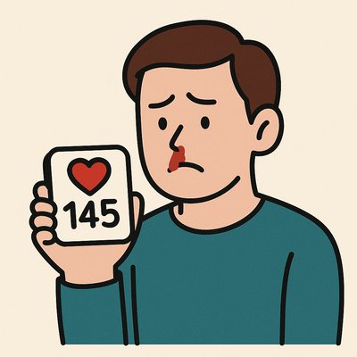 고혈압으로 인한 혈관 압력 상승은 코피가 자주나는 이유가 될 수 있어요.