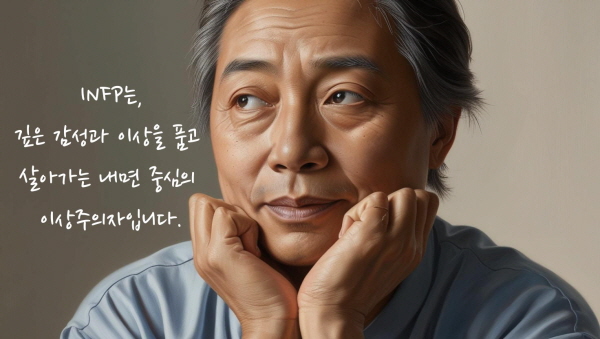 INFP는 깊은 감성과 이상을 품고 살아가는 내면 중심의 이상주의자입니다에 관한 사진