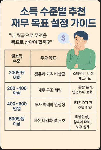 소득 수준별 재무 가이드