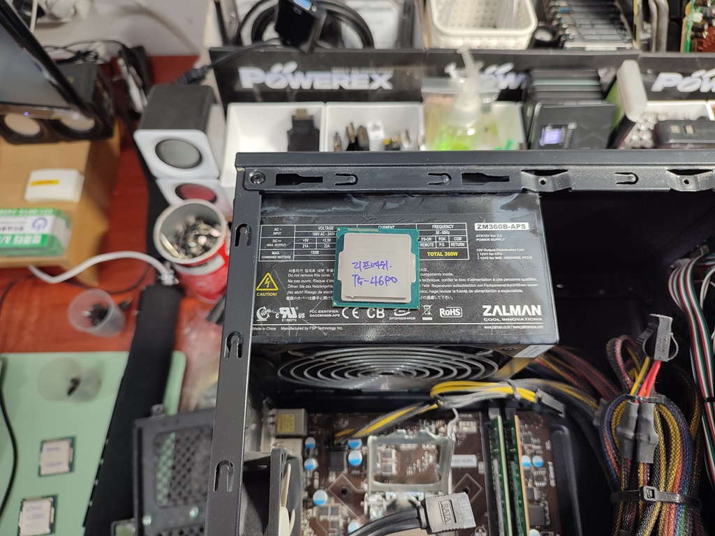 제 CPU를 장착해서 증상 확인 중