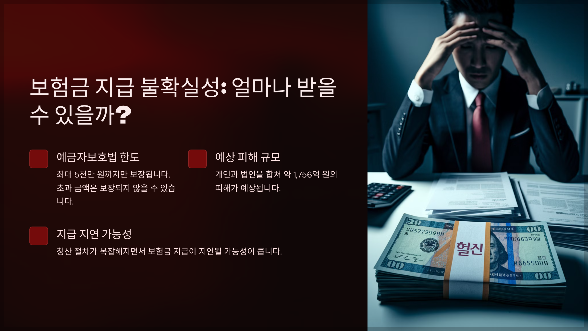 보험금 지급 불확실성: 얼마나 받을 수 있을까?