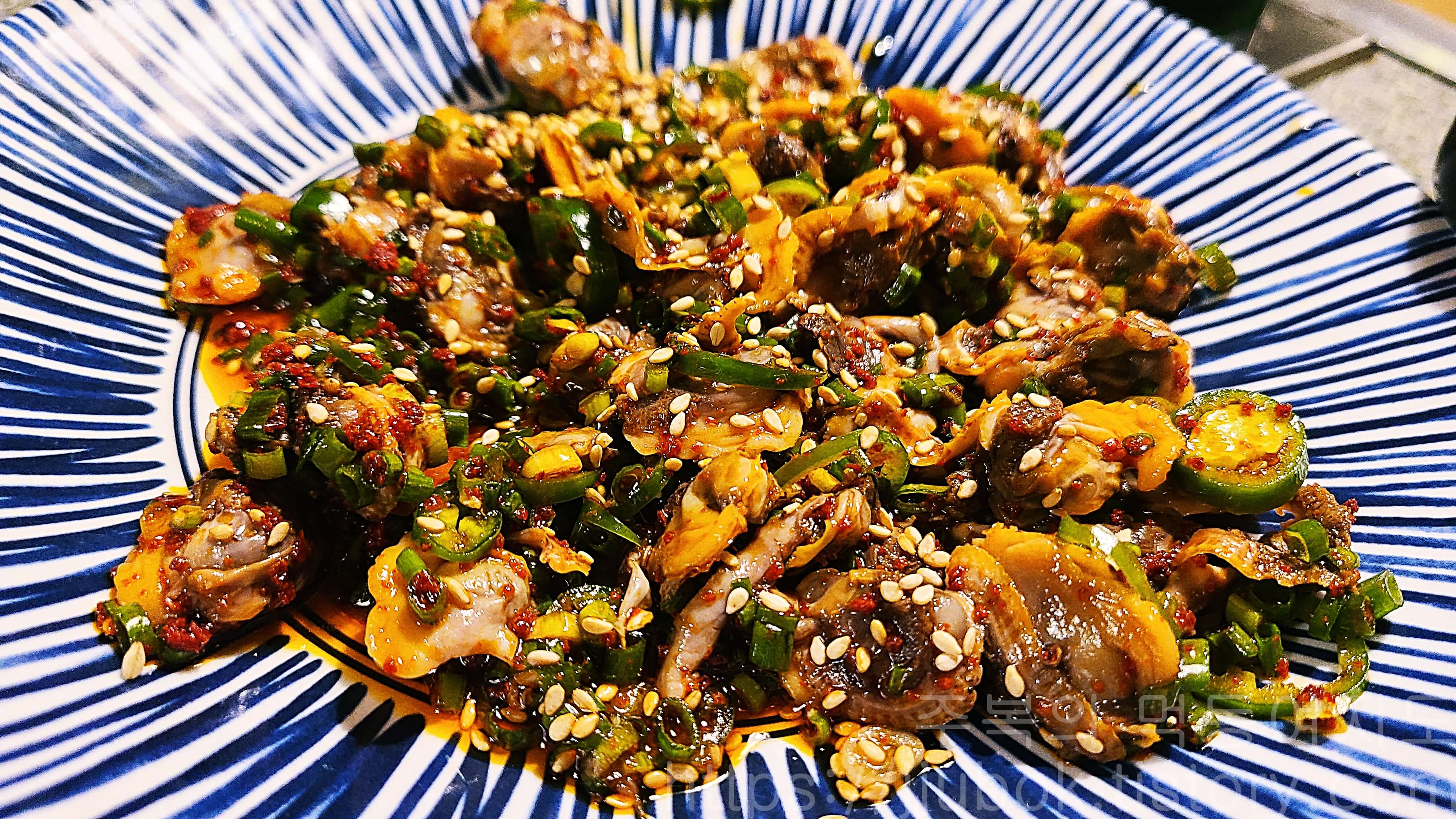 물꽁오리-꼬막비빔밥-꼬막