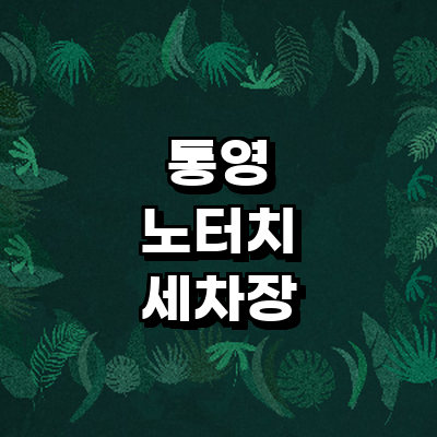 통영시 노터치 세차