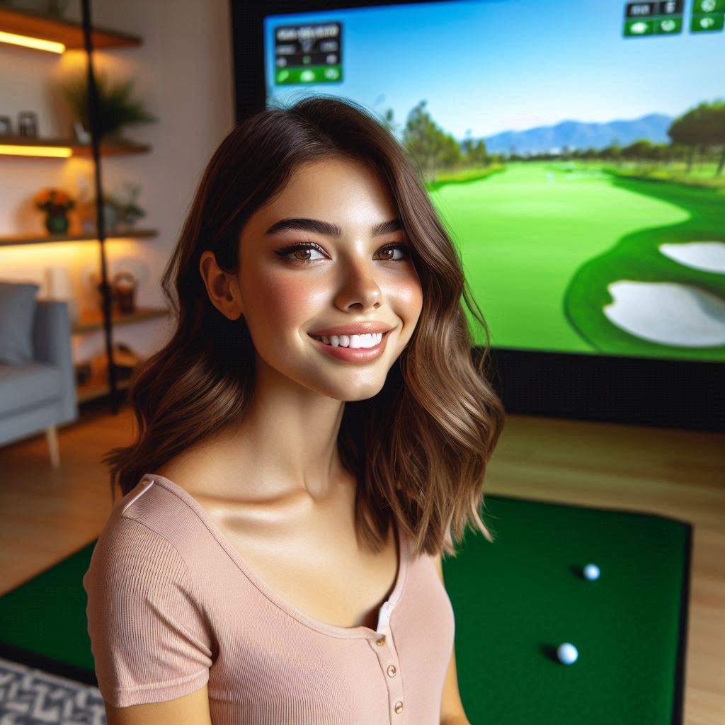 스크린골프장 배경