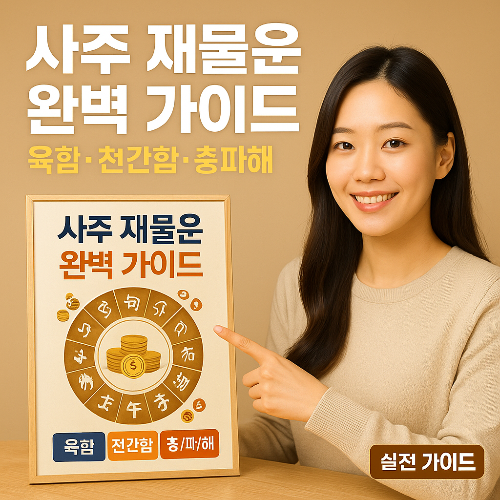 사주 재물운 완벽 가이드 육합·천간합·충파해 총정리