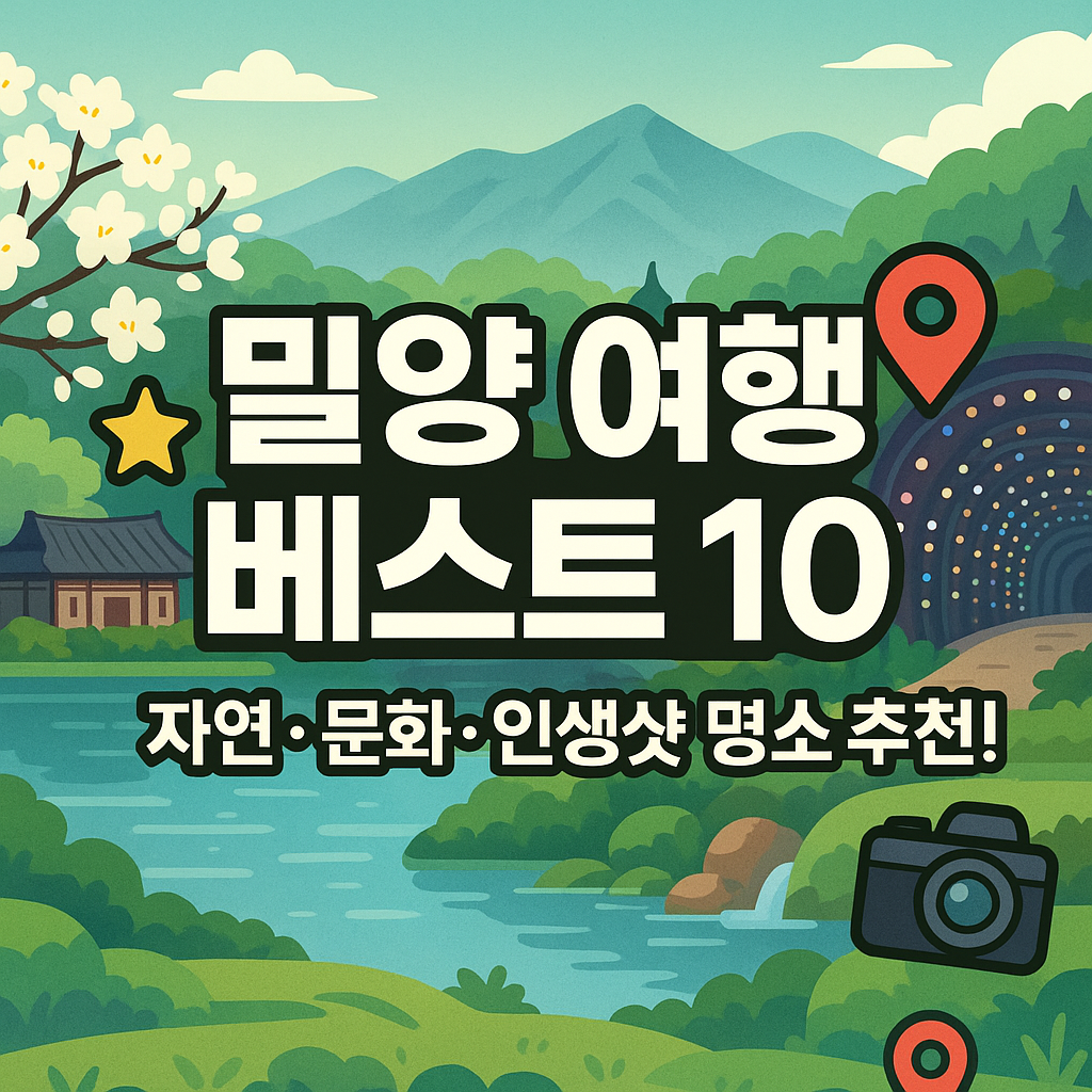 밀양 가볼만한곳 베스트10