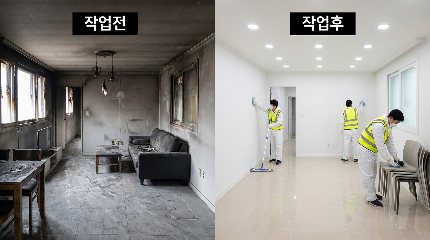 목포 화재 청소 전문업체