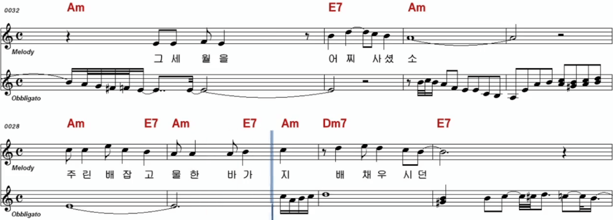 진성 - 보릿고개 악보