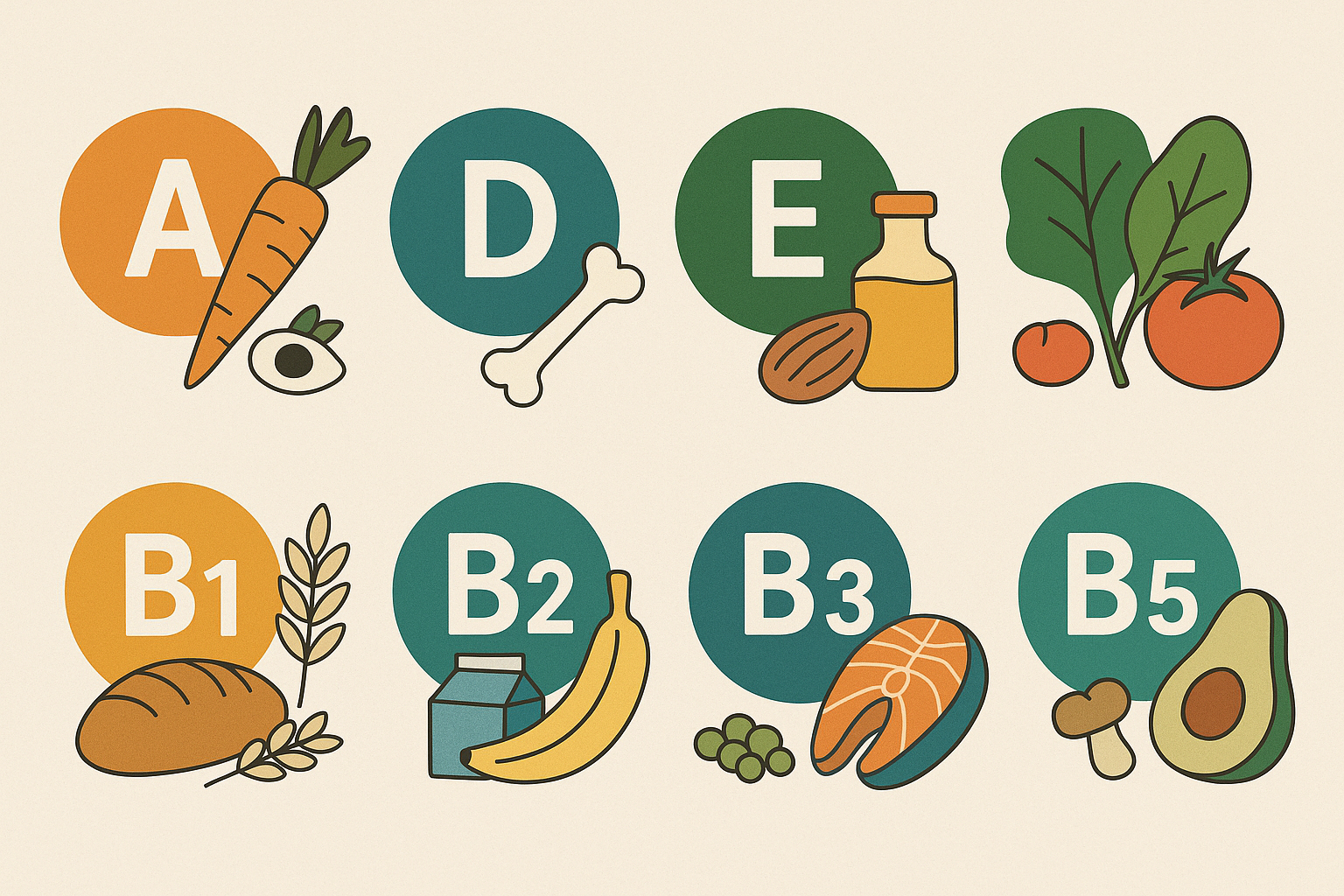 비타민 종류별 효능 완벽 가이드 - 지용성 vs 수용성 비타민 총정리