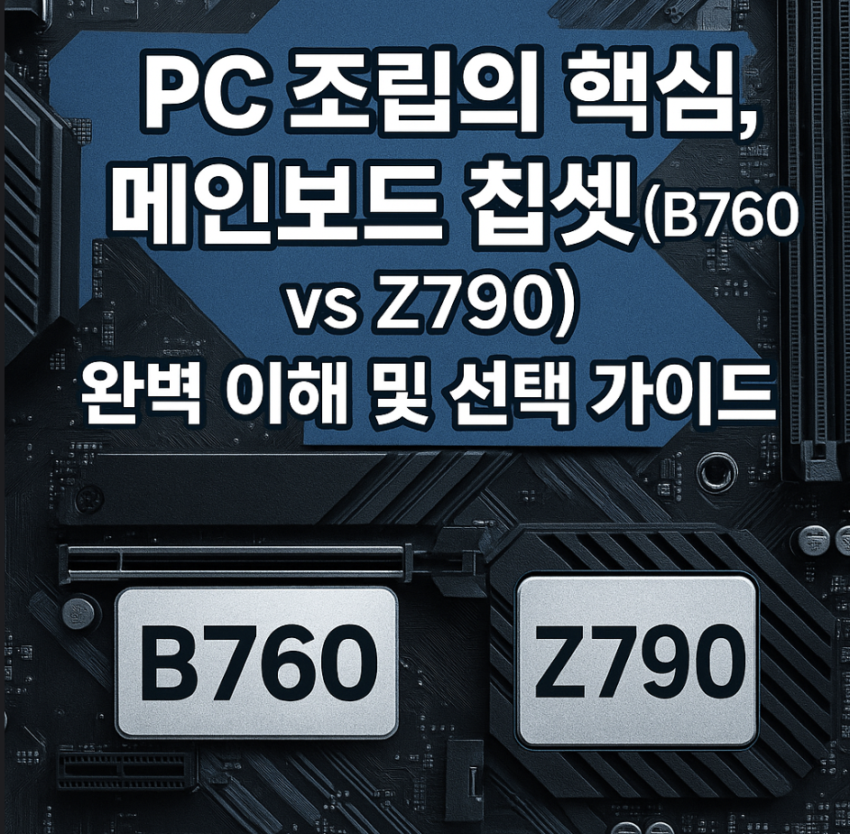 PC 조립의 핵심, 메인보드 칩셋(B760 vs Z790) 완벽 이해 및 선택 가이드