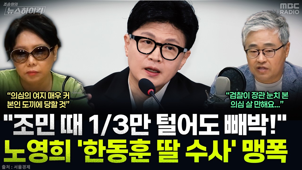 한동훈 의원 딸 수사, 서울중앙지검이 뭉갰다는 의혹이 국정감사에서 나왔다 썸네일