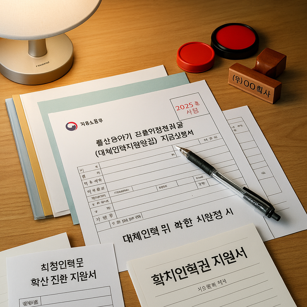 육아휴직 예정자 필독! 대체인력 지원금 완벽 정리