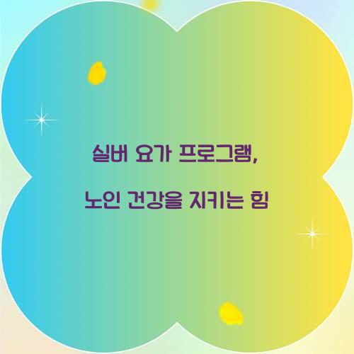 실버 요가 프로그램