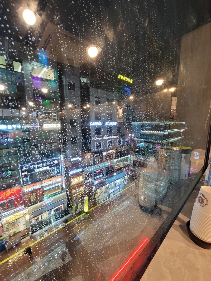 산본역 백세명가 콩작소 - 창 밖 풍경2