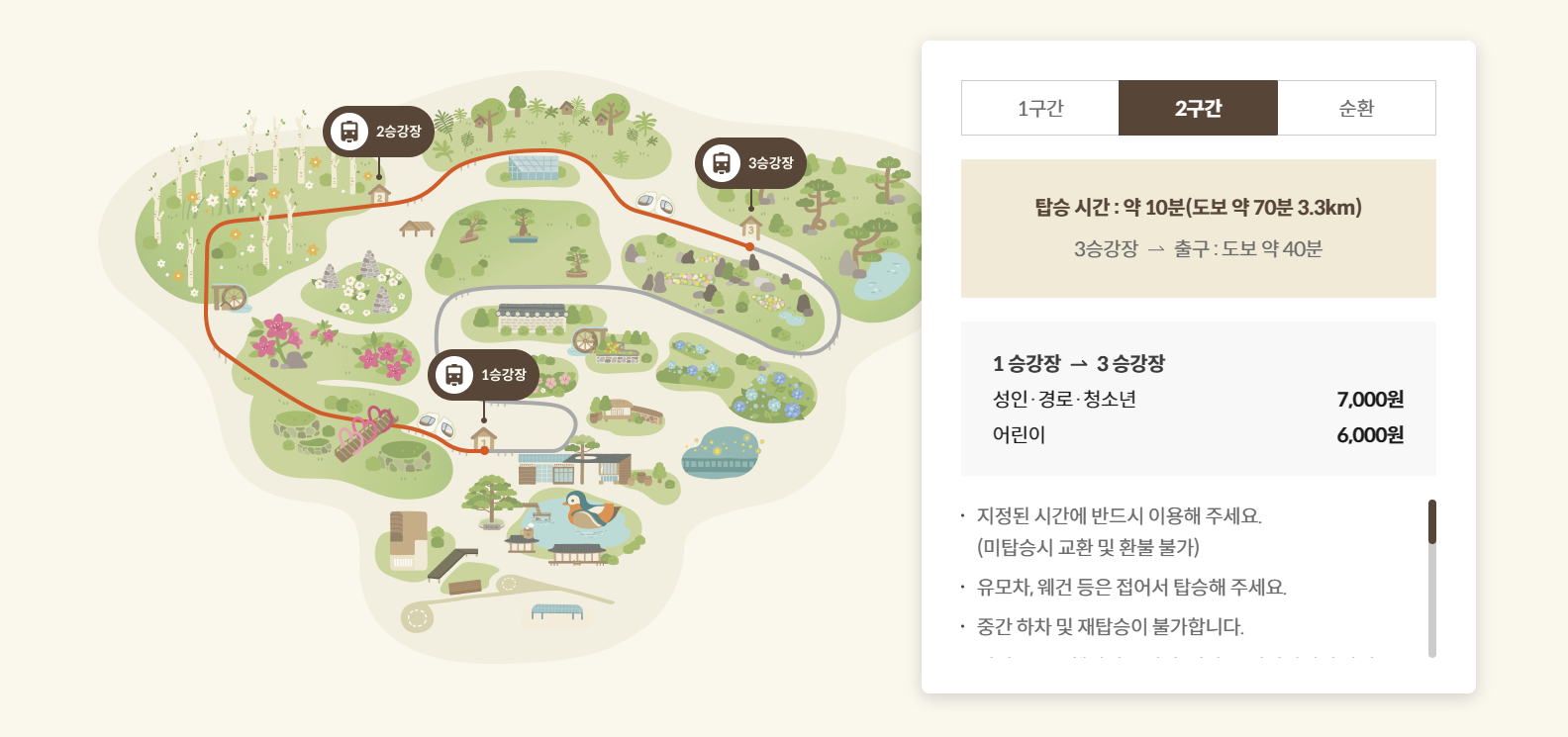 화담숲 예약, 모노레일 예약 (온라인 간편예약)