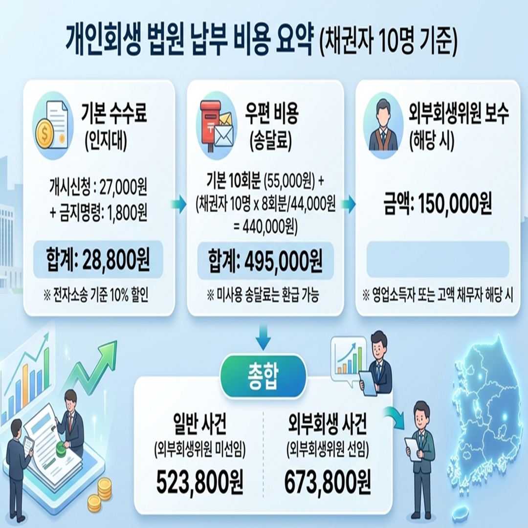 개인회생 법원납부 비용 대출가능 기관