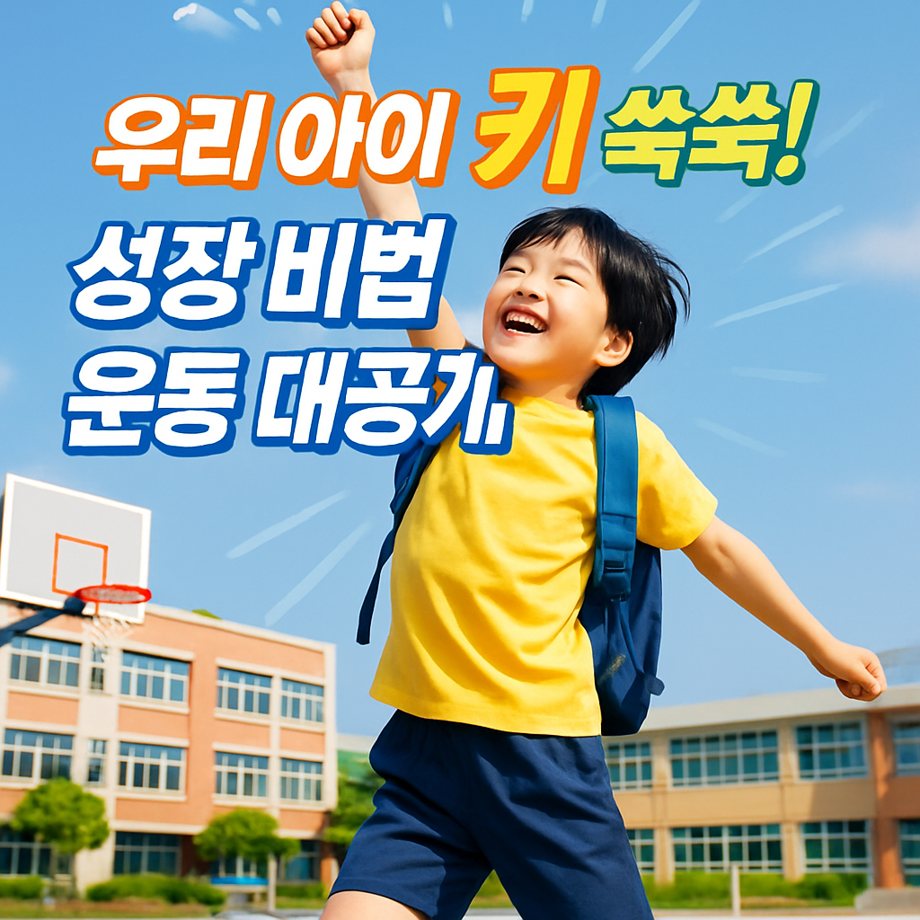 &quot;쑥쑥 커라! 우리 아이 키!&quot; 초등학생 키 성장에 좋은 운동, 줄넘기? 농구? 성장판 자극 비법!