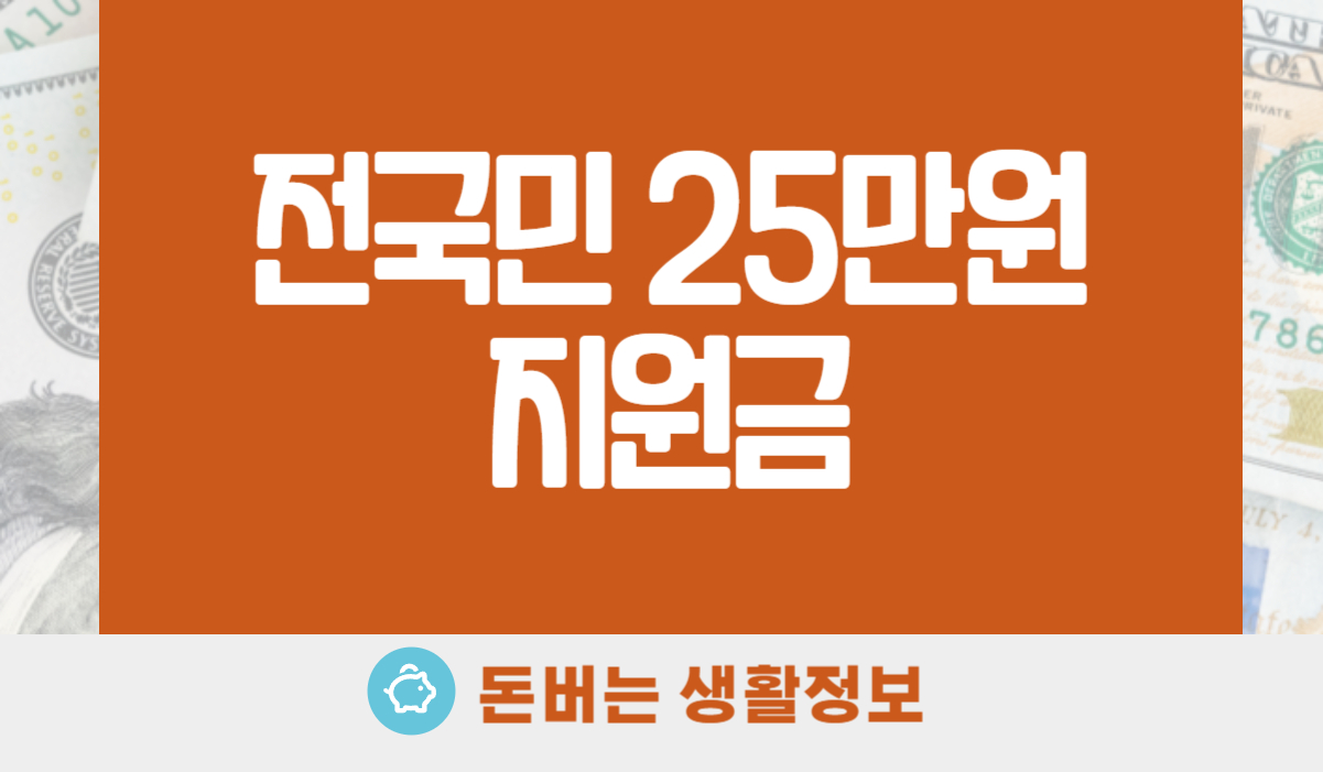 전국민 25만원 지원금