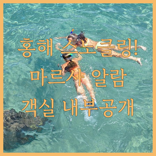 홍해 스노클링 명소 마르사 알람 리조..