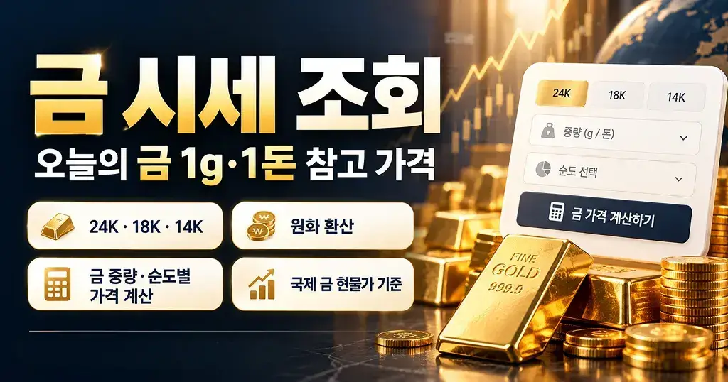 오늘의 금 시세 조회