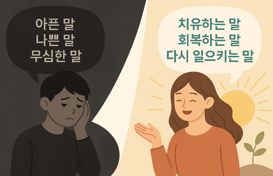 아픈 말 나쁜 말 무심한 말 치유하는 말 회복하는 말 다시 일으키는 말