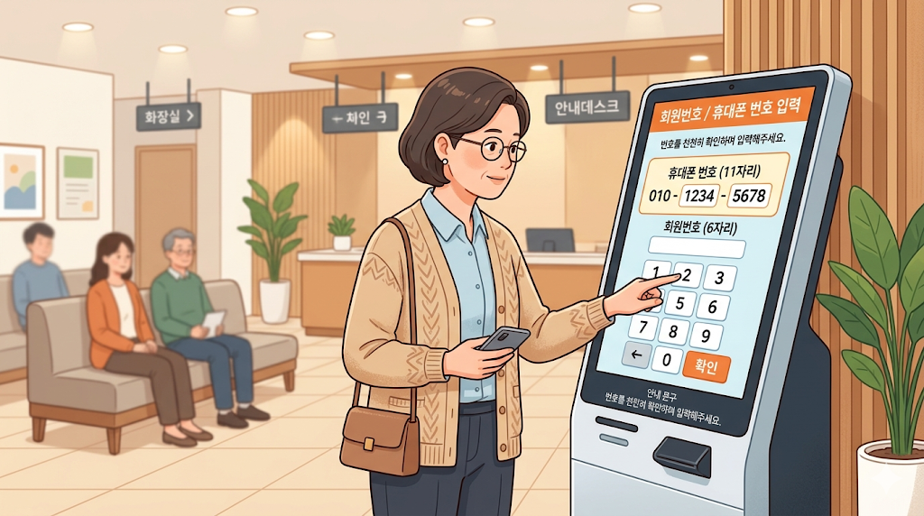 키오스크에서 회원번호나 휴대폰 번호 입력이 헷갈릴 때 실수 줄이는 방법