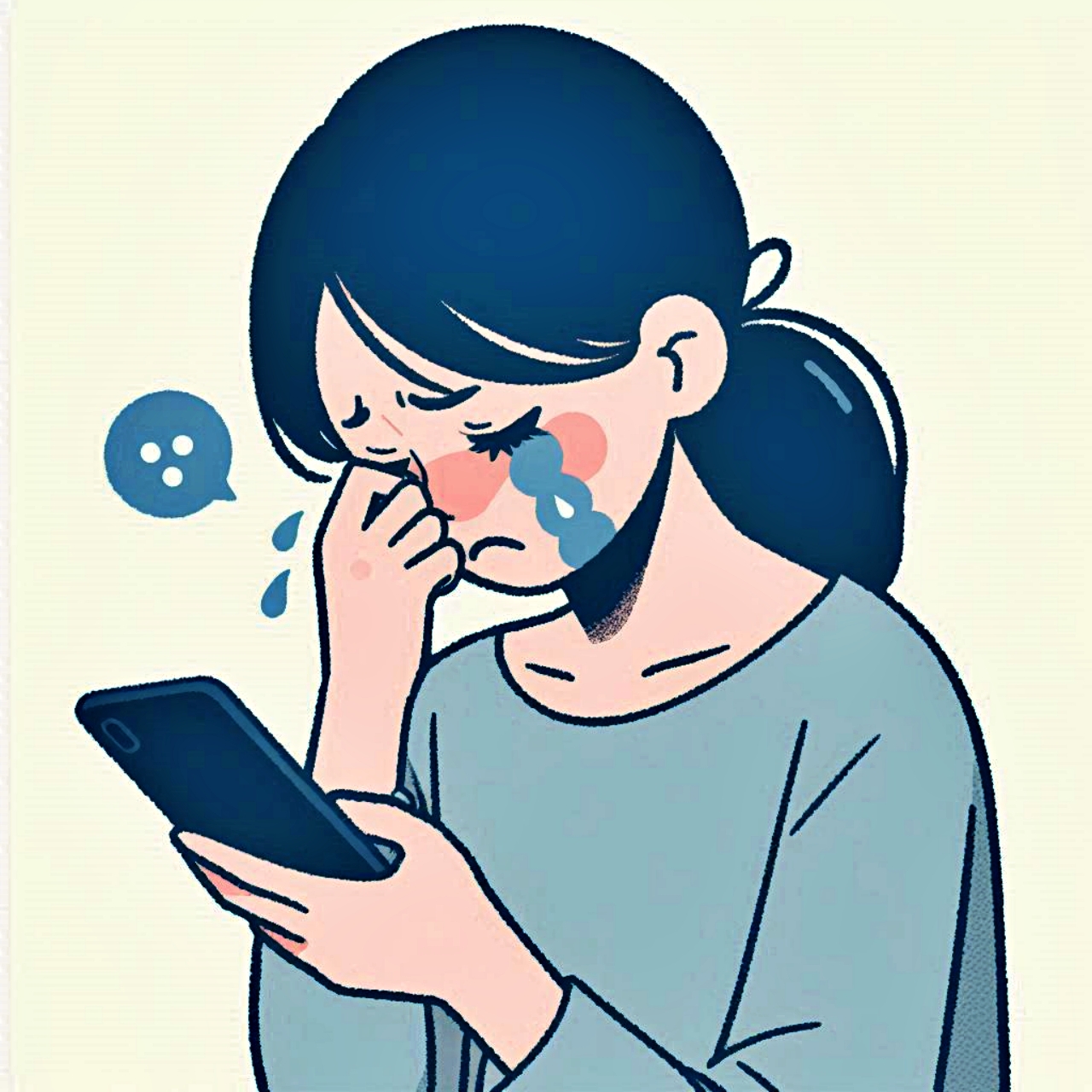 당황스러운 상황에서 눈물이 나는 사람