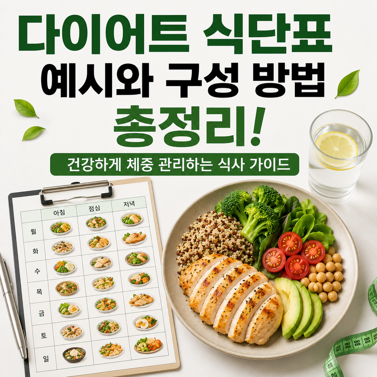 다이어트 식단표