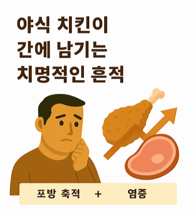 야식 치킨이 간에 남기는 치명적인 흔적