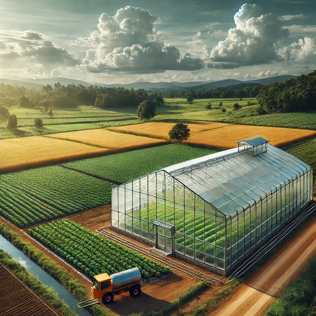 투명 비닐 하우스