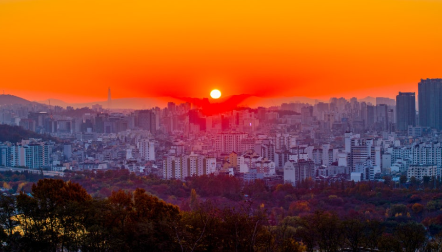 월드컵공원 하늘공원 일출