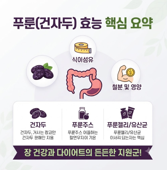 푸룬효능과 하루 권장량